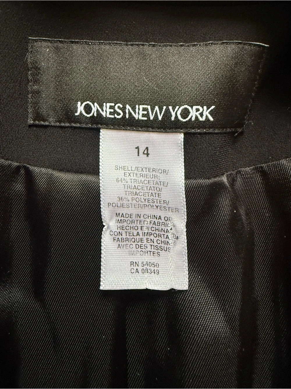 Jones New York Black Embellished Women's Blazer - Picture 4 of 8